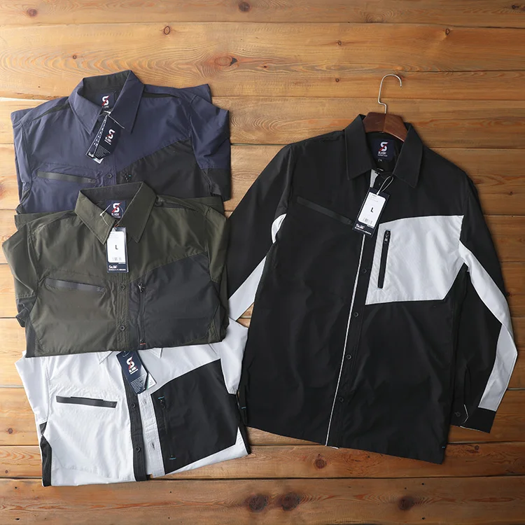 

Мужская спортивная кофта для активного отдыха с длинным рукавом: превосходное соотношение цены и качества, дышащая, быстросохнущая, легкая, универсальная.