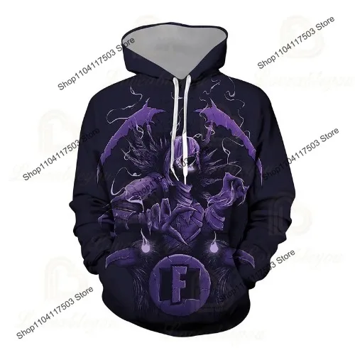 4T - 14T Anime Gaming Vactory Hoodie Unisex 3D Print Streetwear Hip Hop Punk Hoodies Kids Hoodie Men Sweatshirt