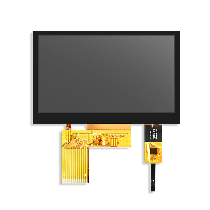 

IPS 4.3 inch 16.7M 40PIN HD TFT LCD Capacitive Touch Screen COG ST7262 FT5436 Controller 800*480 RGB 24Bit Interface