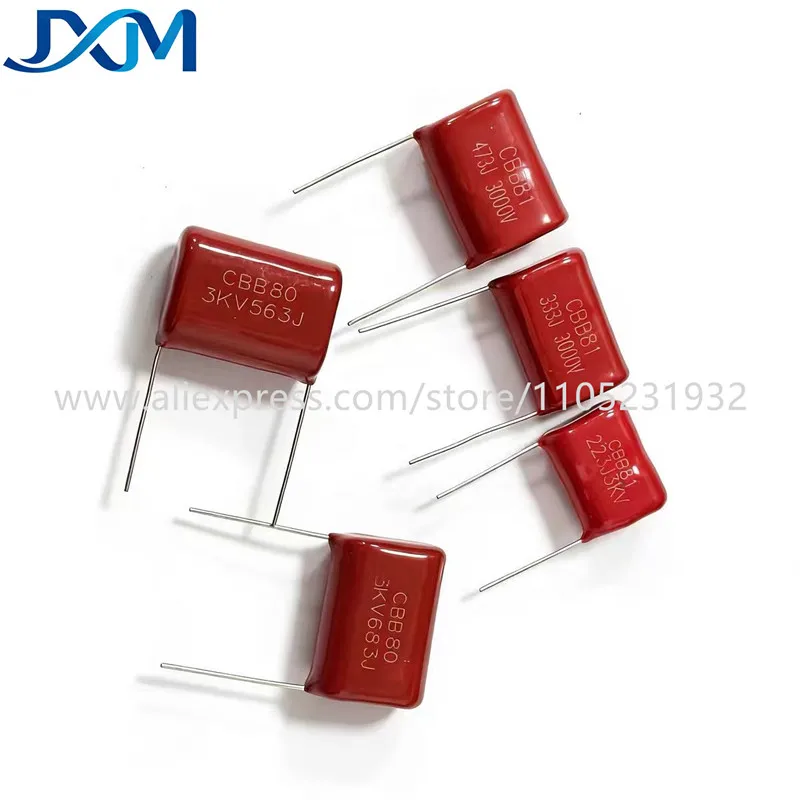 5-10ocs CBB81 Capacitor 3000V 3KV 223J 333J 473J 563J 683J Pitch 20mm 25mm 27mm Polypropylene Film Capacitor
