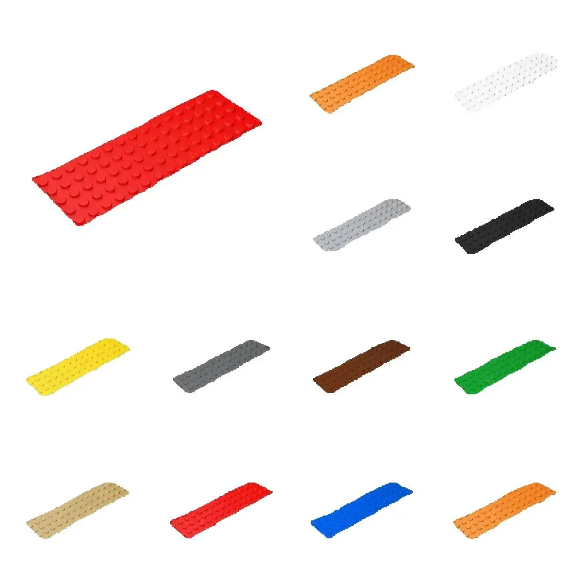 

10 шт. 6x16 совместимых с 3027 самозащелкивающихся плиток-блоков для конструкторов, аксессуары для игрушек