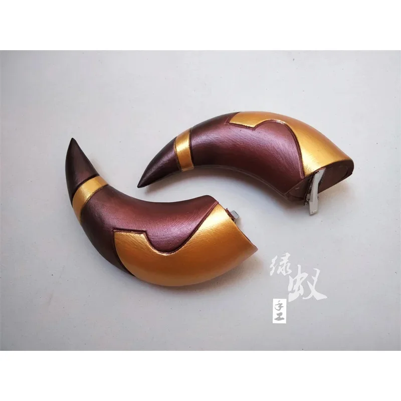 2025 aaa 게임 블루 아카이브 리쿠하치마 아루 뿔 다리 활 머리 장식 헤어웨어 헤드 클립 코스프레 소품 액세서리