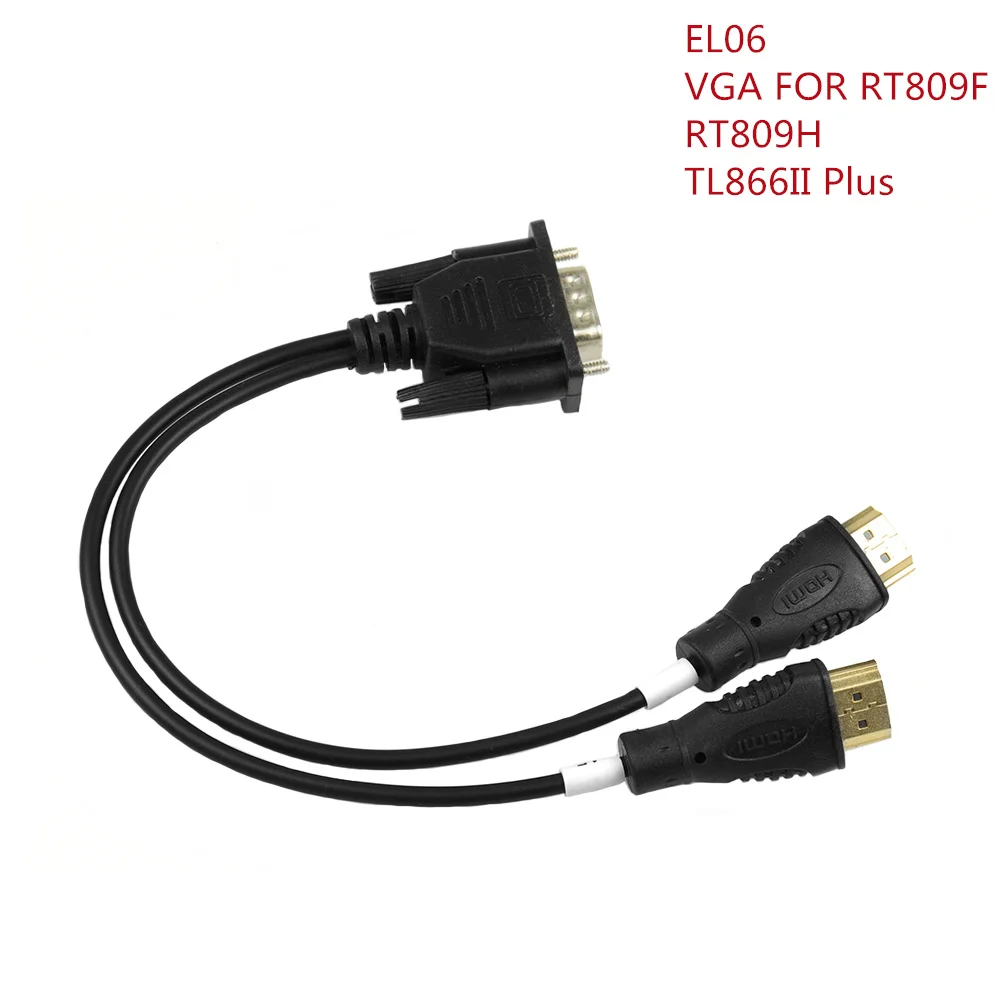 TL866ii RT809F RT809H บวก VGA เป็น HDMI 2 in 1 LCD LED ชิปเข้ารหัส EDID ข้อมูลอ่าน linecable ออนไลน์อ่านและเขียนบรรทัด