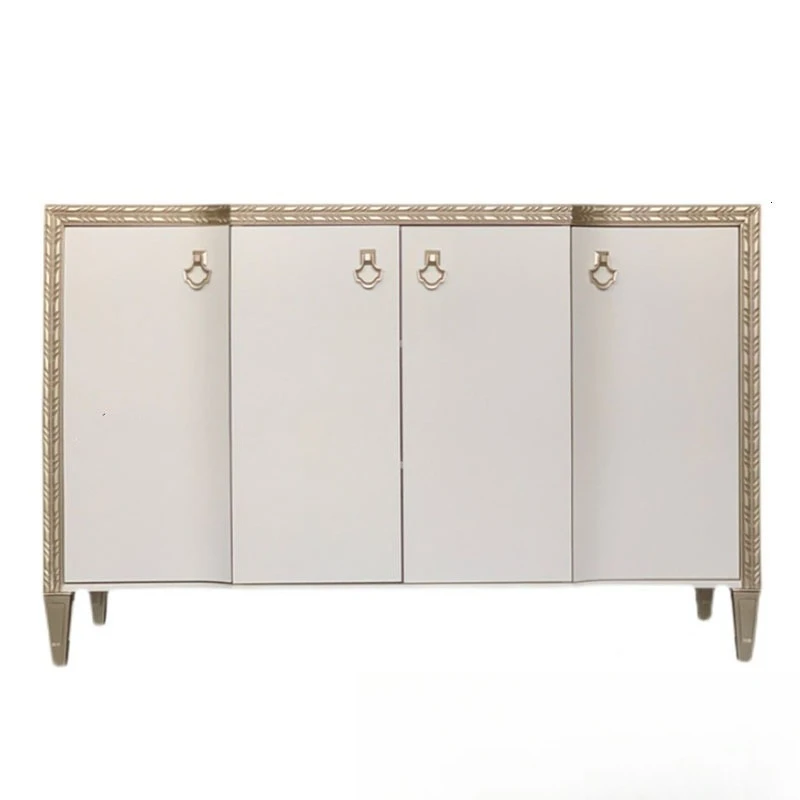 luxury solid wood porch cabinet, post-modern simple living room home decoration storage table French retro dining side cabinet