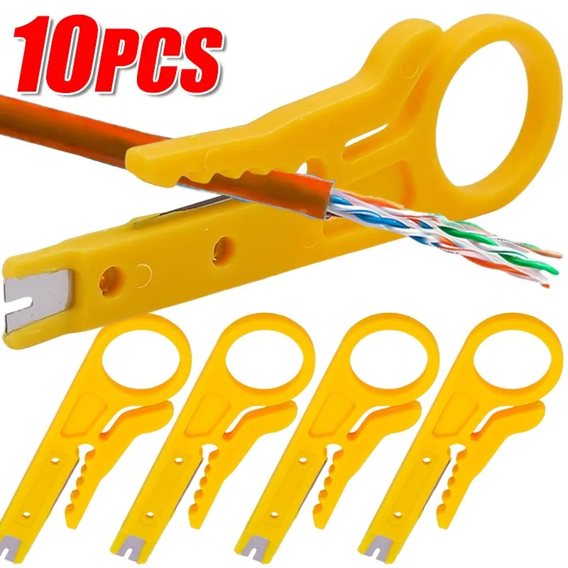 10/1PCS Portable Mini Wire Stripper Multifunctional Cable Stripper Wire Cutter Crimper Pliers Cutter Tool Wire Punch Hand Tools