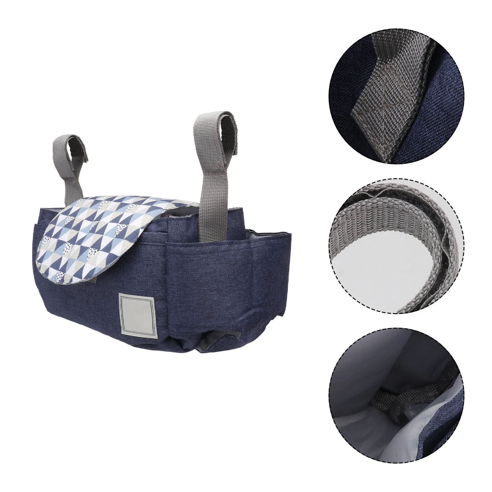 Bolsa multiuso durável para carrinho de bebê, organizador simples para produtos de bebê, fácil de limpar e fixar, bolsa suspensa para carrinho