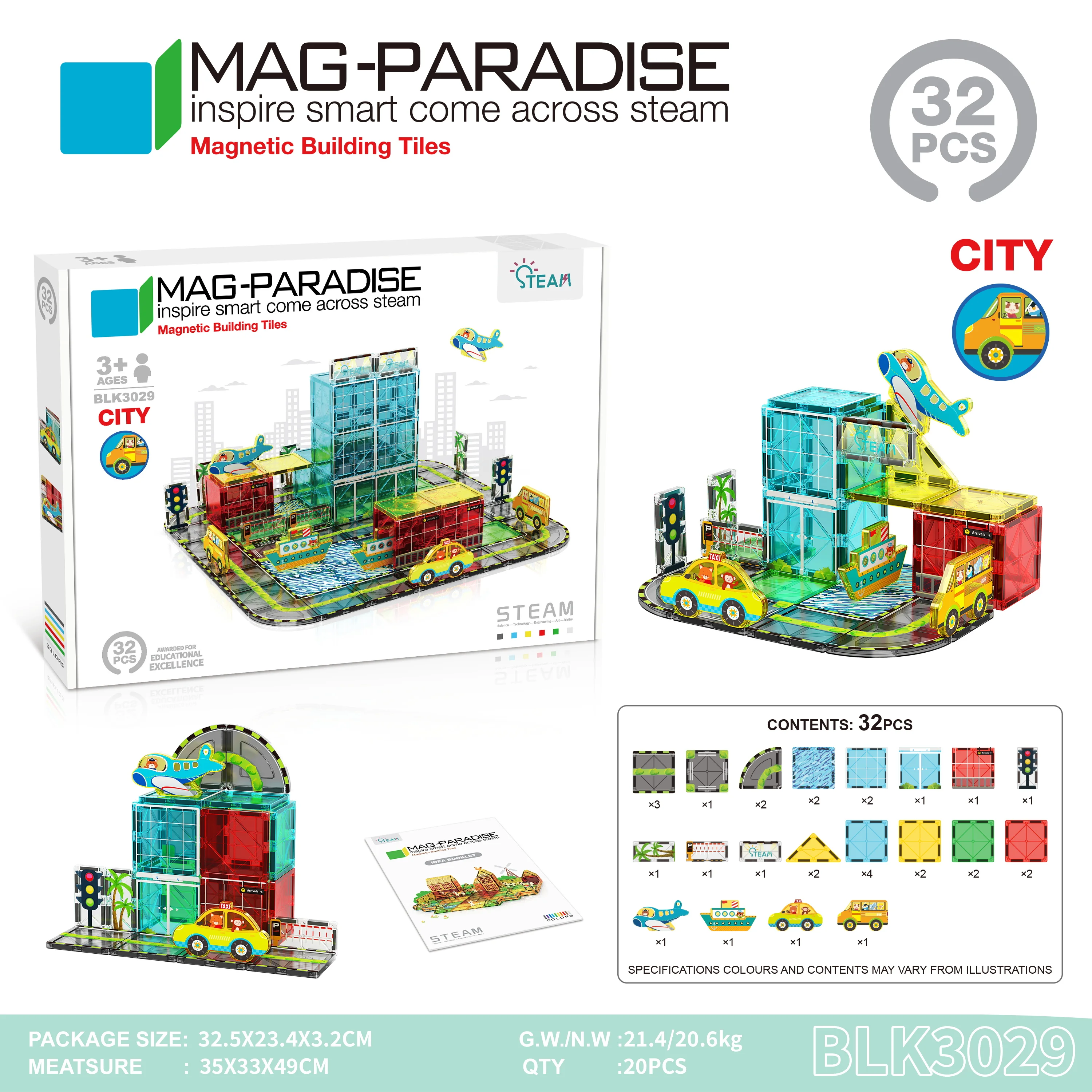 

Magnetic Building Block Toys Magnetic Force Plate Small Size, Birthday Holiday Gifts, Back-To-School Gifts