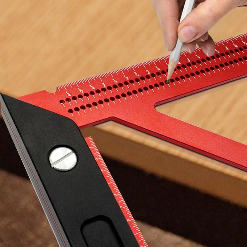 Деревообрабатывающий квадрат, деревообрабатывающий измерительный инструмент, макет плотника, стропа, квадрат для архитектуры, столярный квадрат из алюминиевого сплава