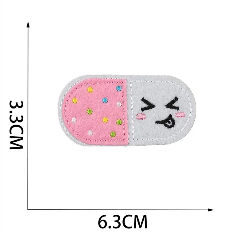 Embroidered Patch Iron On Patches for Clothing Pocket Heart Clothes Stickers Fabric Sewing Thermal Adhesive Applique Fusible