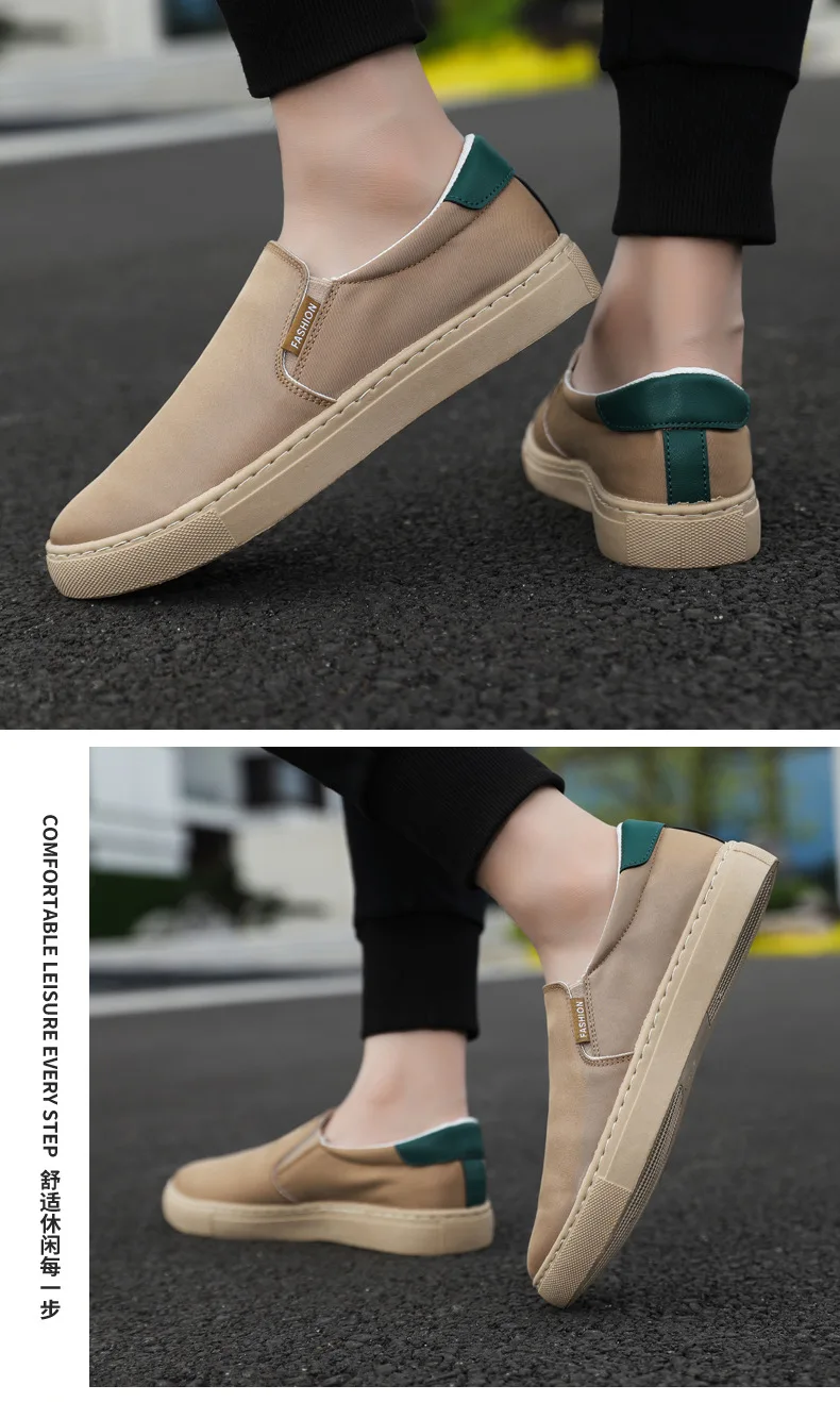 Neue weiße Slip-On-Leinenschuhe für Herren, vulkanisierte Sneakers, Studenten- und Jungen-Loafer, Espadrilles, lässige Herren-Fahr- und Golfschuhe, Größe 47 48. – Detail 17