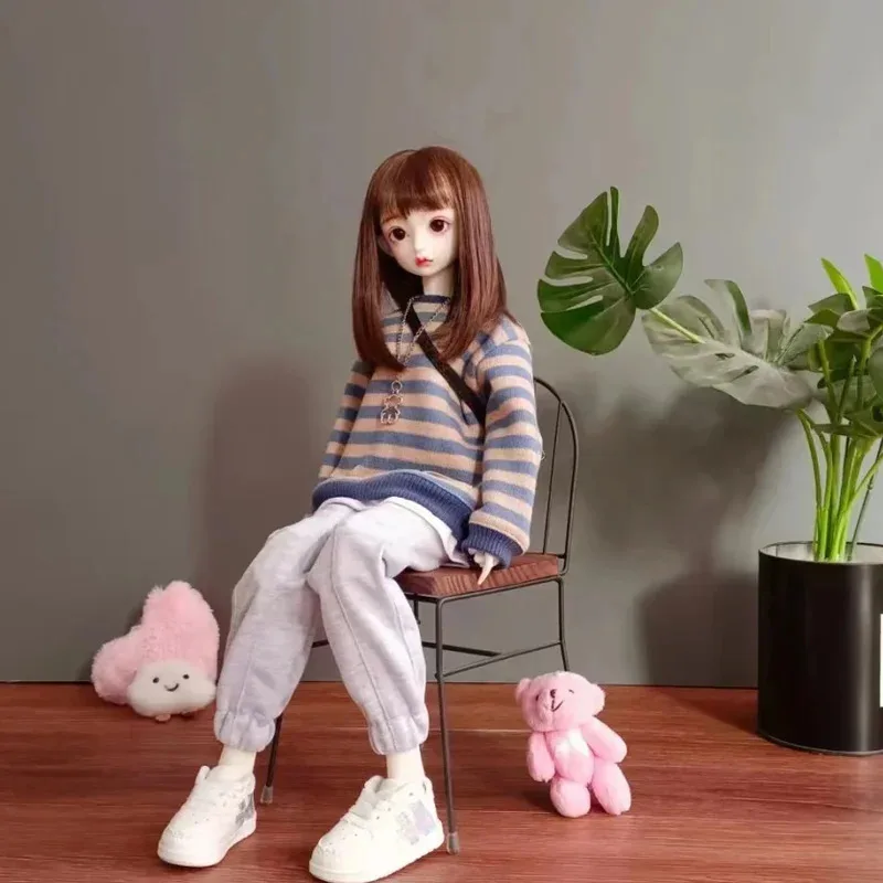 ชุดเสื้อผ้าตุ๊กตาใหม่ ขนาด 1/4 1/5 1/6 เหมาะสำหรับตุ๊กตา BJD ทั้งชายและหญิง ชุดลำลองแบบสปอร์ต อุ่นสบาย ชุด DIY ของเล่นเด็กผู้หญิง ของขวัญ แฟชั่น อุปกรณ์เสริมตุ๊กตา