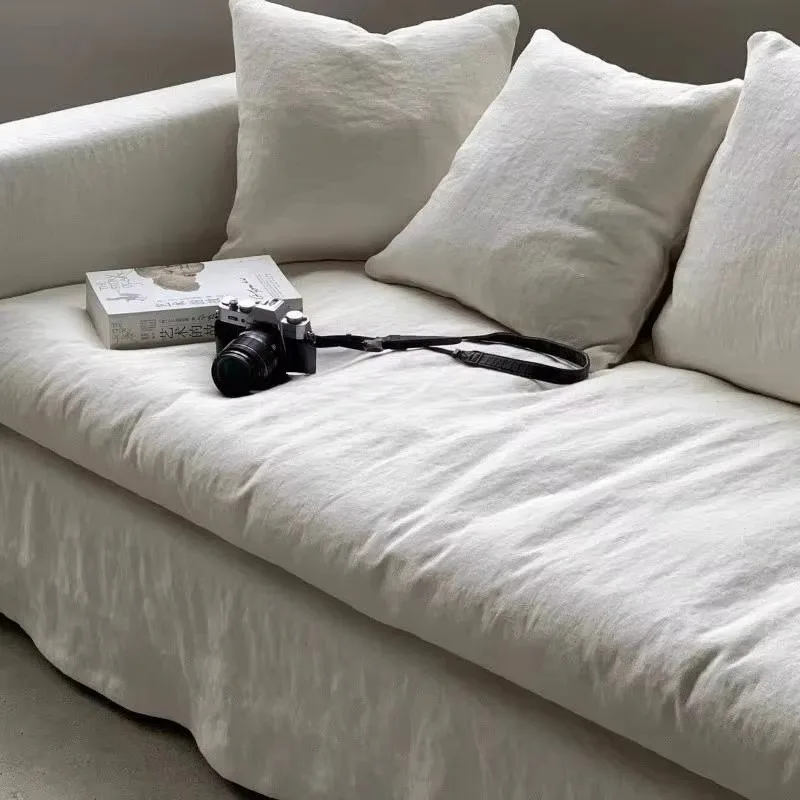 Nordic Designer Living Room Sofas European White Minimalist Modern Living Room Sofas Single Divano Soggiorno Furniture Home