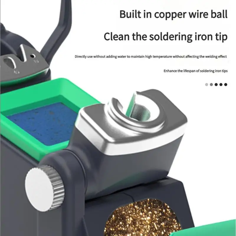 G92C Adjustable Welding Station Holder for 210 245 Irons Anti Static Design Adjustable 45° Includes Copper Ball Cleaner