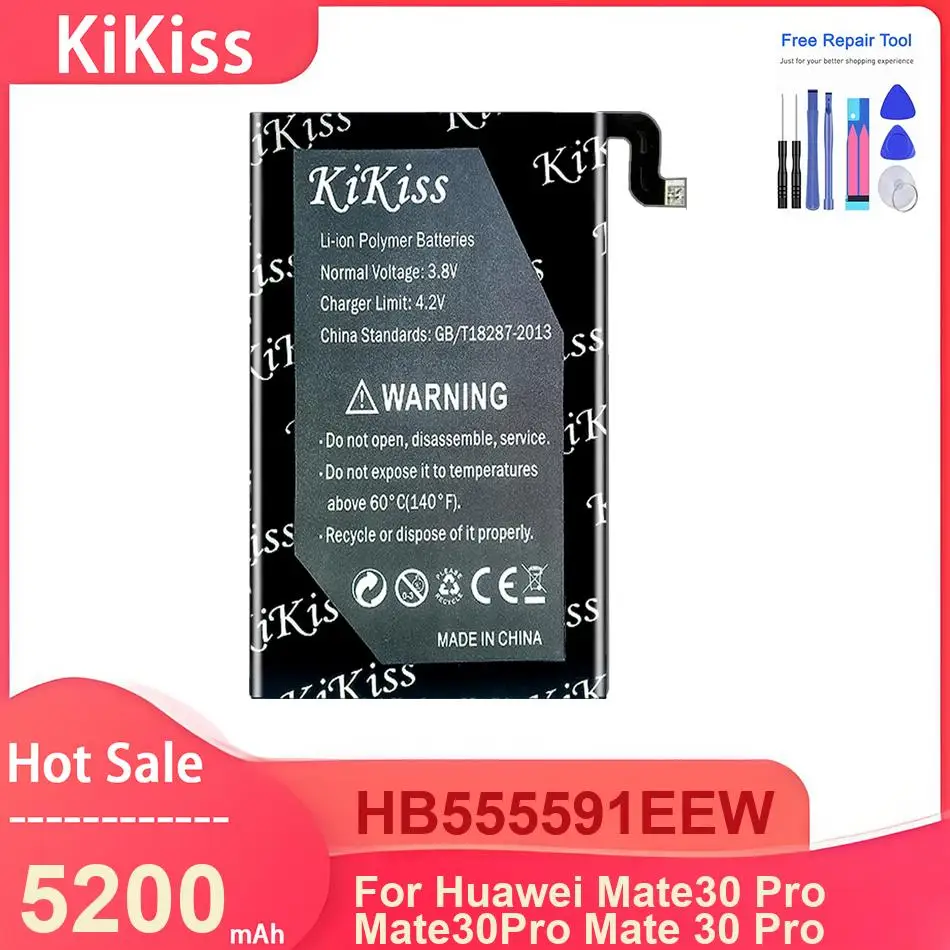 

Аккумулятор для мобильного телефона KiKiss для Huawei Mate30 Pro Mate30Pro Mate 30 Pro, HB555591EEW, 5200 мАч