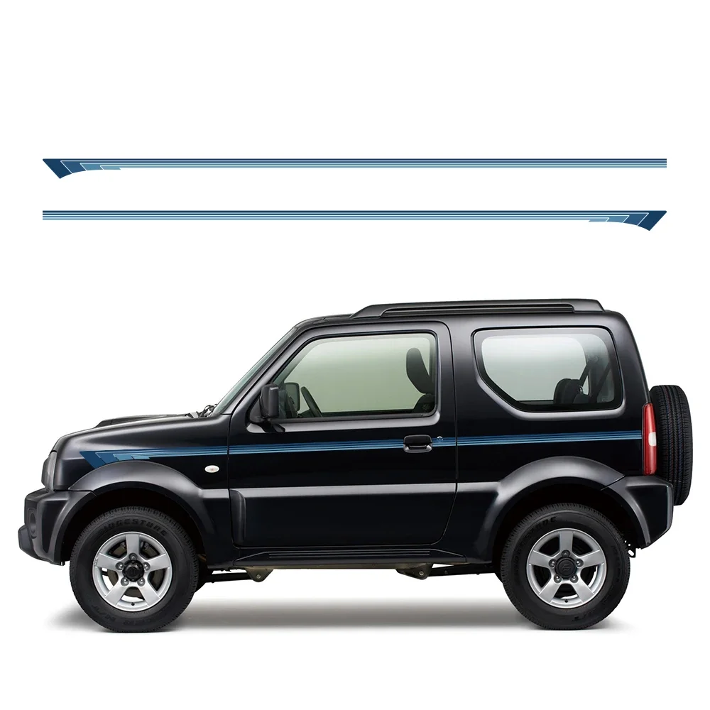 For SUZUKI JIMNY JB64W JB74W Car Door Side Stickers Auto Boby Stripe Decal Kit Waterproof Vinyl Film Car Accessories Exterior