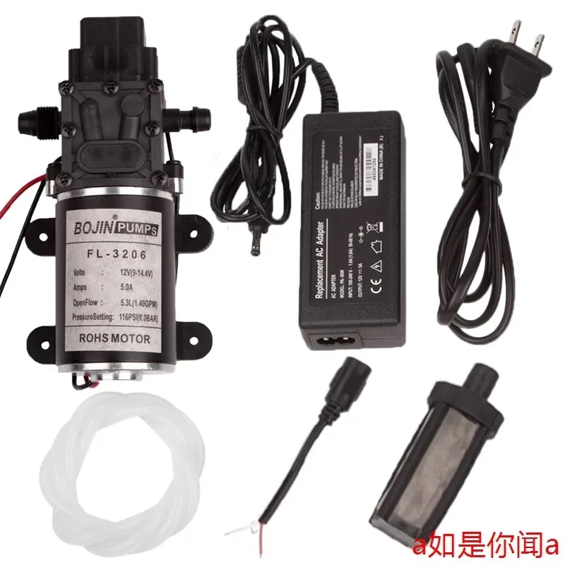 3206 diaphragm pump high-pressure car washing pump spray pump self-priming 12v