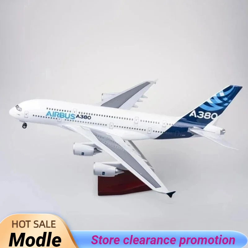 

Diecast Plastic Resin Plane 1/160 Scale 50.5CM Airplane Airbus 380 A380 Prototype Airline Model W Light and Wheel F Collection