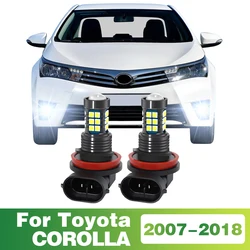 Luz LED antiniebla delantera para coche, Bombilla para Toyota COROLLA 2007, 2008, 2009, 2010, 2011, 2012, 2013, 2014, 2015, 2016, 2017, 2018, accesorios