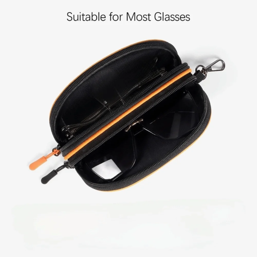 جديد طبقة مزدوجة النظارات الشمسية حالة المنظم دائم المواد حقيبة سفر متعددة الوظائف صندوق تخزين مقاوم للماء رحلات العمل #4