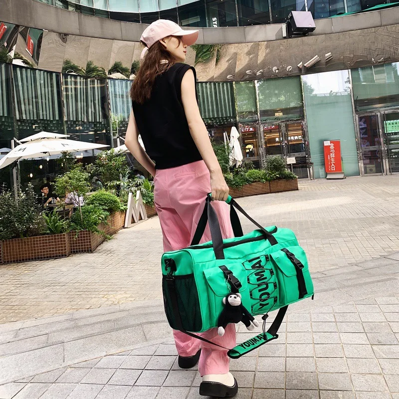 

Large Capacity Travel Duffle Bag for Women Gym Sports Fitness Totes Luggage Handbag Shoes Boston Weekend Men Shoulder Bag