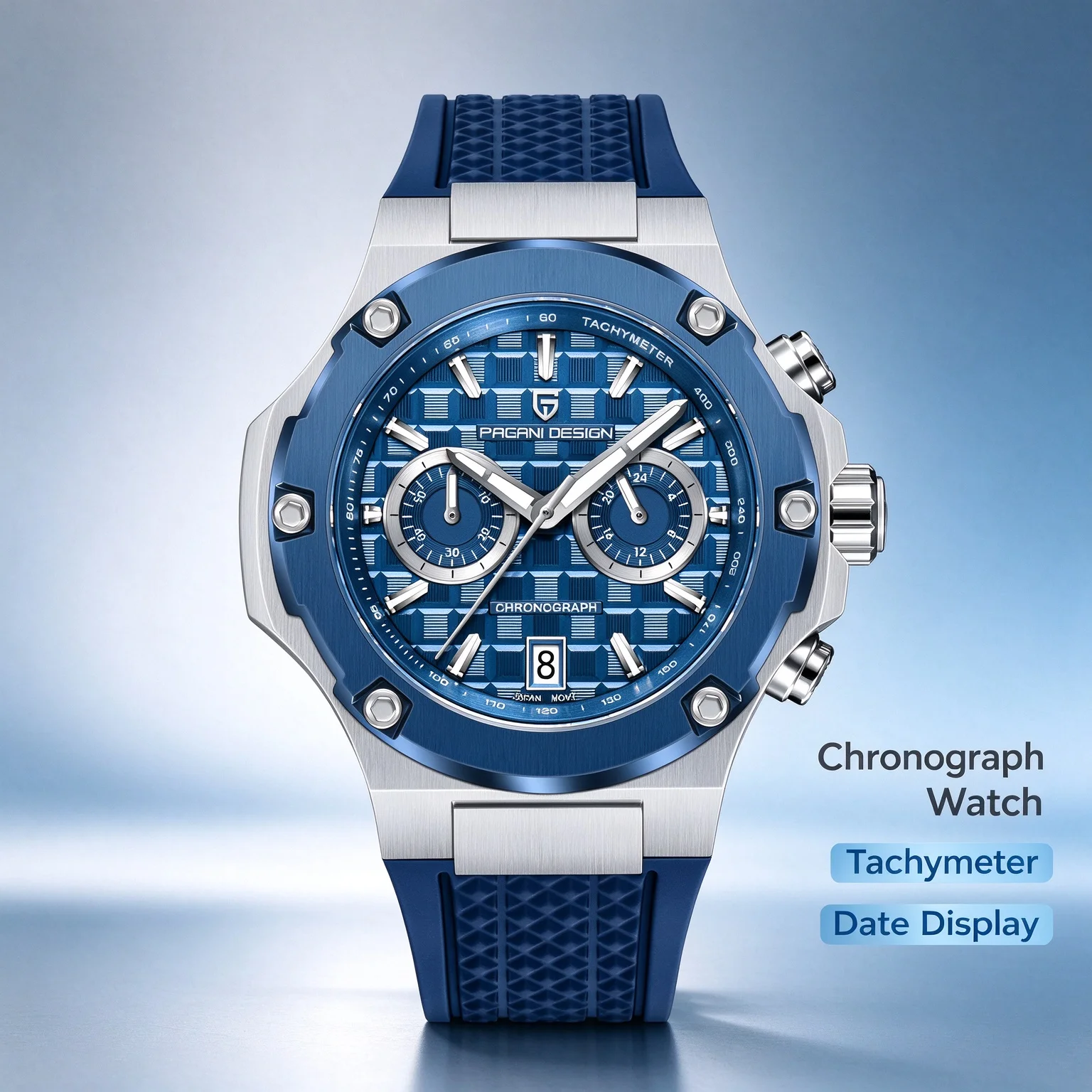 PAGANI DESIGN 2026 Luxury Men's Quartz Watch Waterproof Sport Chronograph Luminous Wristwatch for Men New Arrival