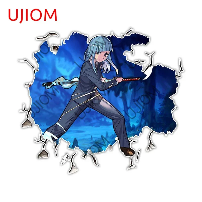 UJIOM Anime Miwa Kasumi Wall Crack Sticker Personality Waterproof Bedroom Decal Fashionable Waterproof Bathroom Decoration