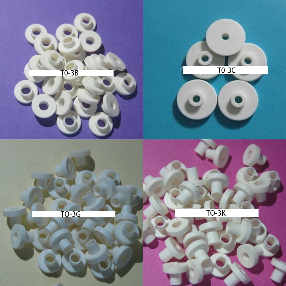 

TO-3B TO-3C TO-3G TO-3K M3 Screw Bore White Nylon66 94V-2 Sleeve Spacer Transistor Insulation Bushing Washer