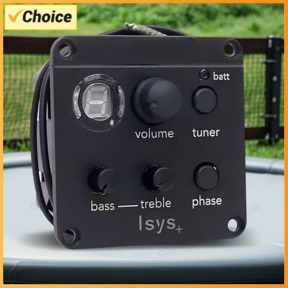 Acoustic Guitar Pickup Onboard Preamp System Classic Acoustic Guitar EQ Tuner Piezo Pickup Onboard Preamps for Fishman ISYS+
