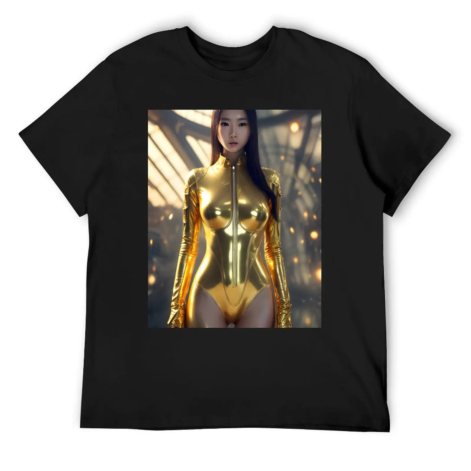 

Lovely Asian Cyberpunk Portrait - Cool Art T-Shirt