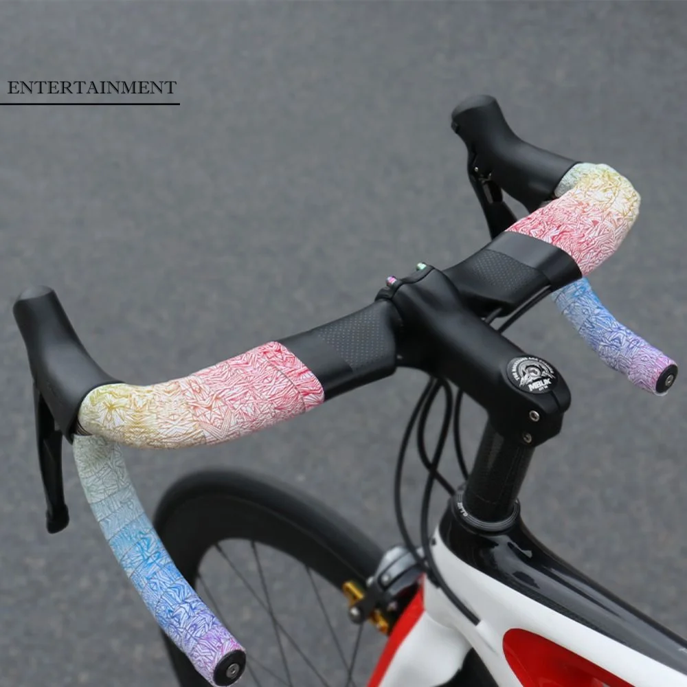 

Две рулоны ленты для руля велосипеда Ice Cracks с нескользящим покрытием, цветные, впитывающие пот