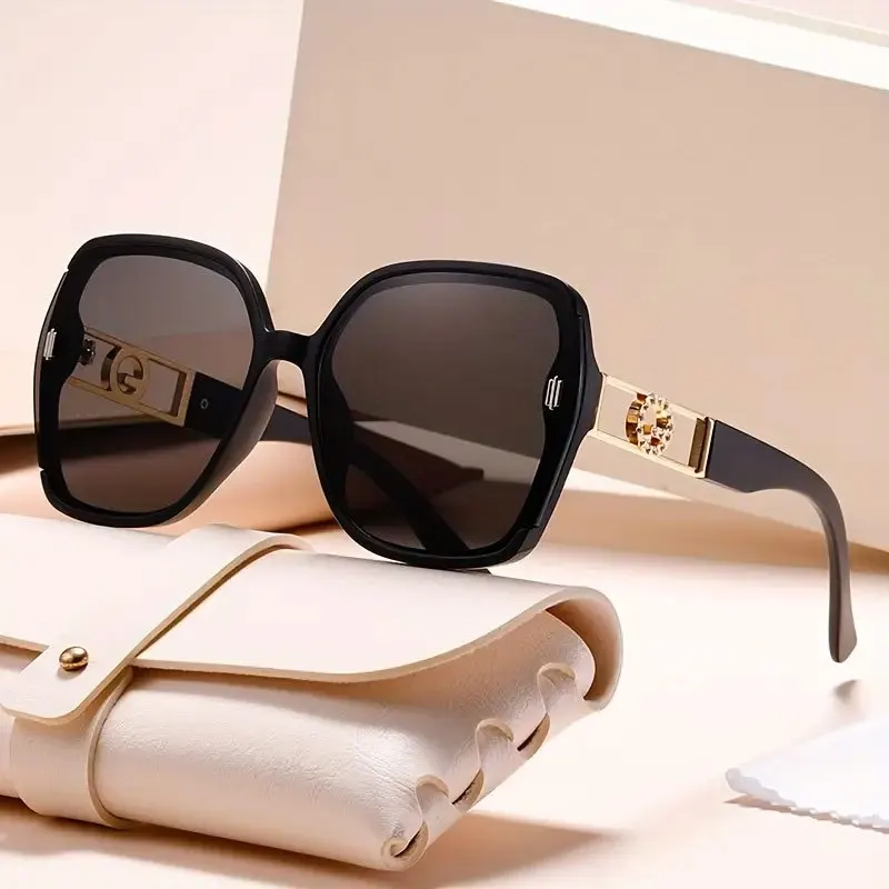 Ladies Classic Retro Rectangle Fashion Eyewear - Anti-Reflective PC Lenses, Lightweight Plastic Frame - Equipped with White Eyewear Bag for Many Occasions, Party Decorative Accessories, Simple Fashion Eyewear, Anti-Glare Design view 6