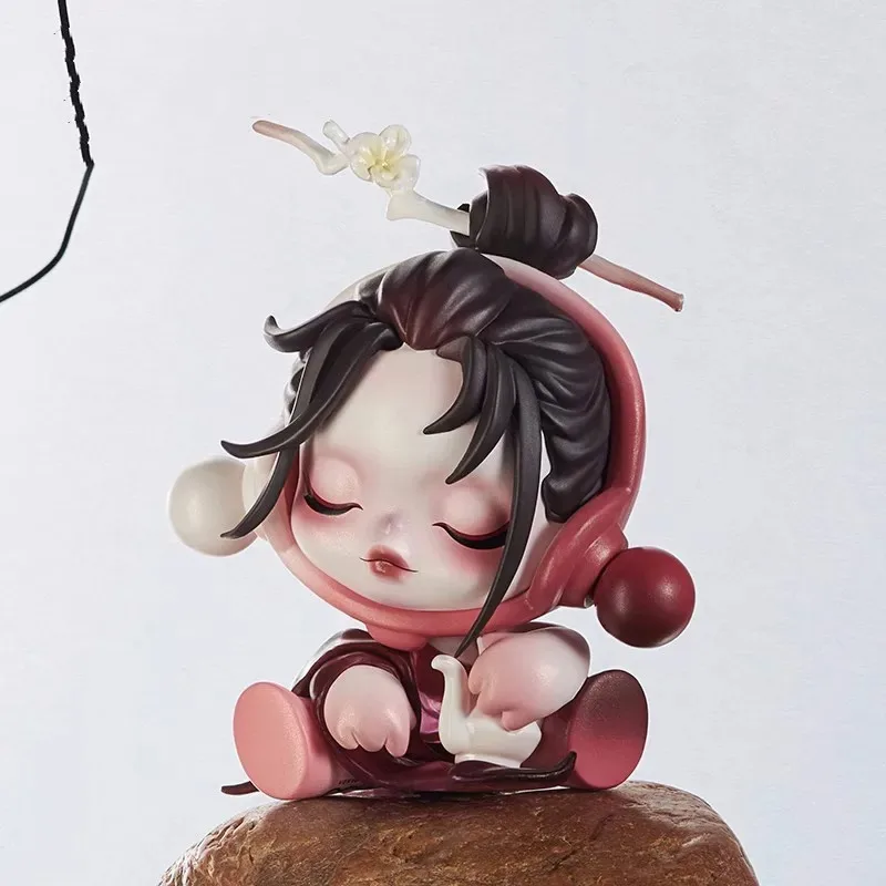 SKULLPANDA-The Ink Plum Blossom Series Blind Box Toys, Anime Action Figure, Caja Surprise, Mystery Box Dolls, Girls Gift