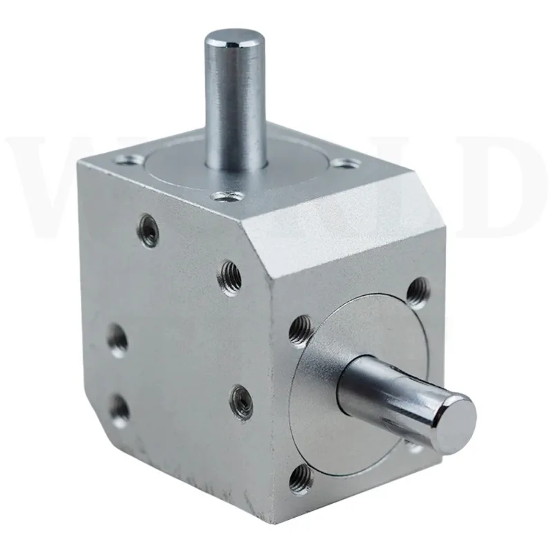 Two Axis/three Axis Precision Right Angle Steering Gear Small Aluminum Right Angle Commutator Stable Operation Below 2000 RPM