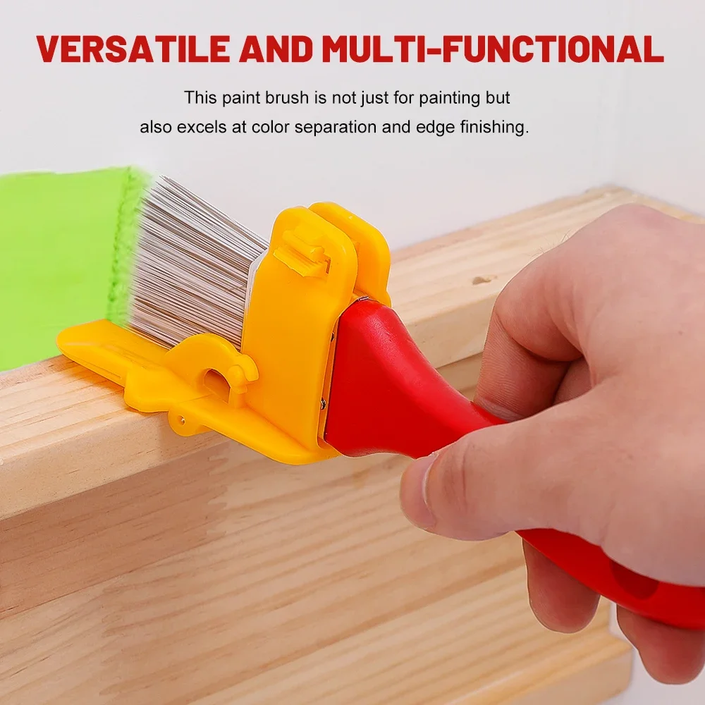 Edger Paint Brush Multifunctional Painting Brush Color Separator Interior Wall Roof Paint Brush Latex Paint Trimming Color Tool