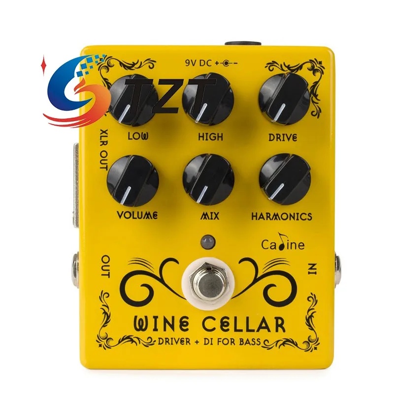 

TZT Caline Wine Cellar CP-60 Bass Overdrive Pedal Bass Effect Pedal Driver + DI for Electric Basses