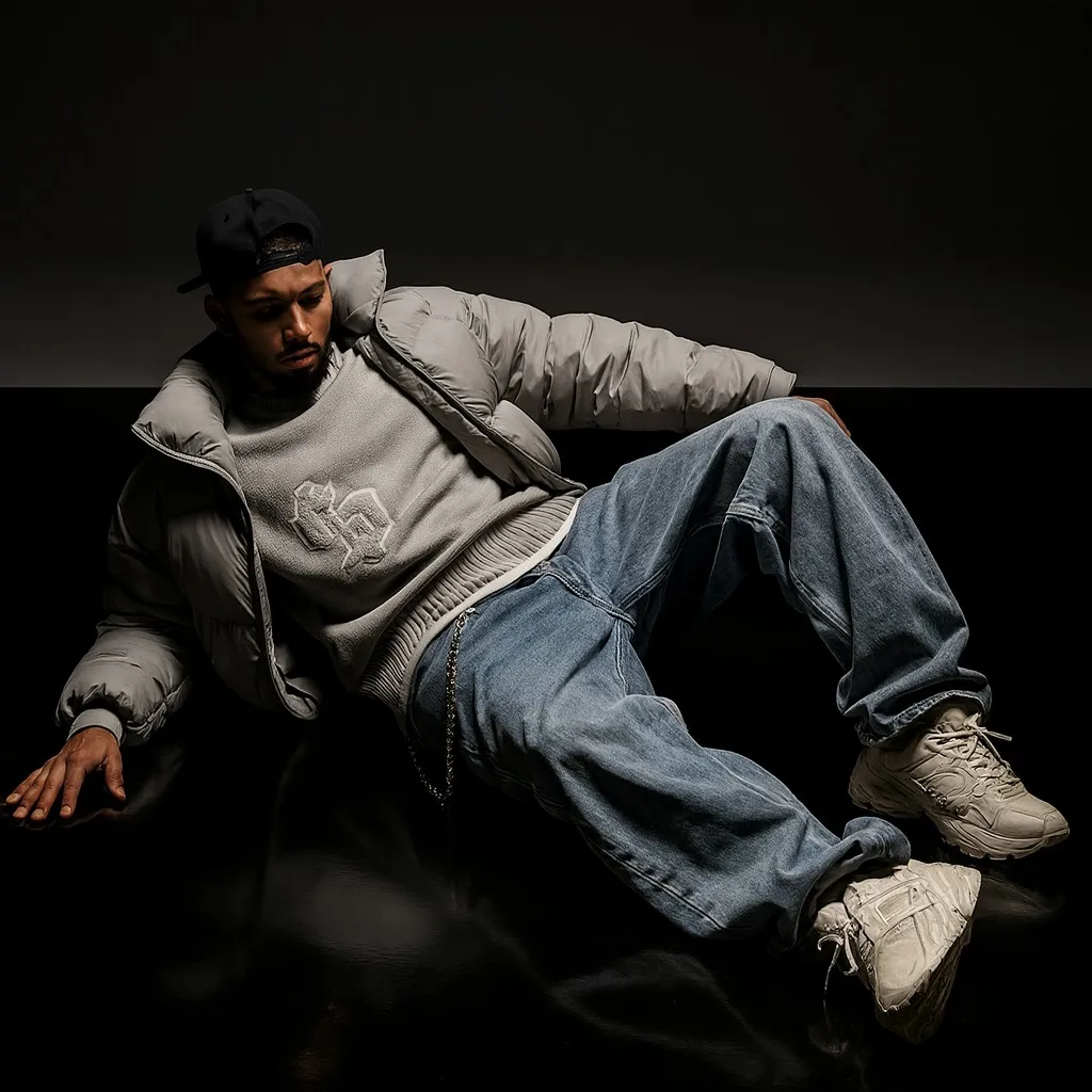 Suéter Retro informal gris de manga larga para hombre, jersey gótico con bordado de dólar, ropa de calle gótica, dinero viejo Y2K, ropa de punto Boxy