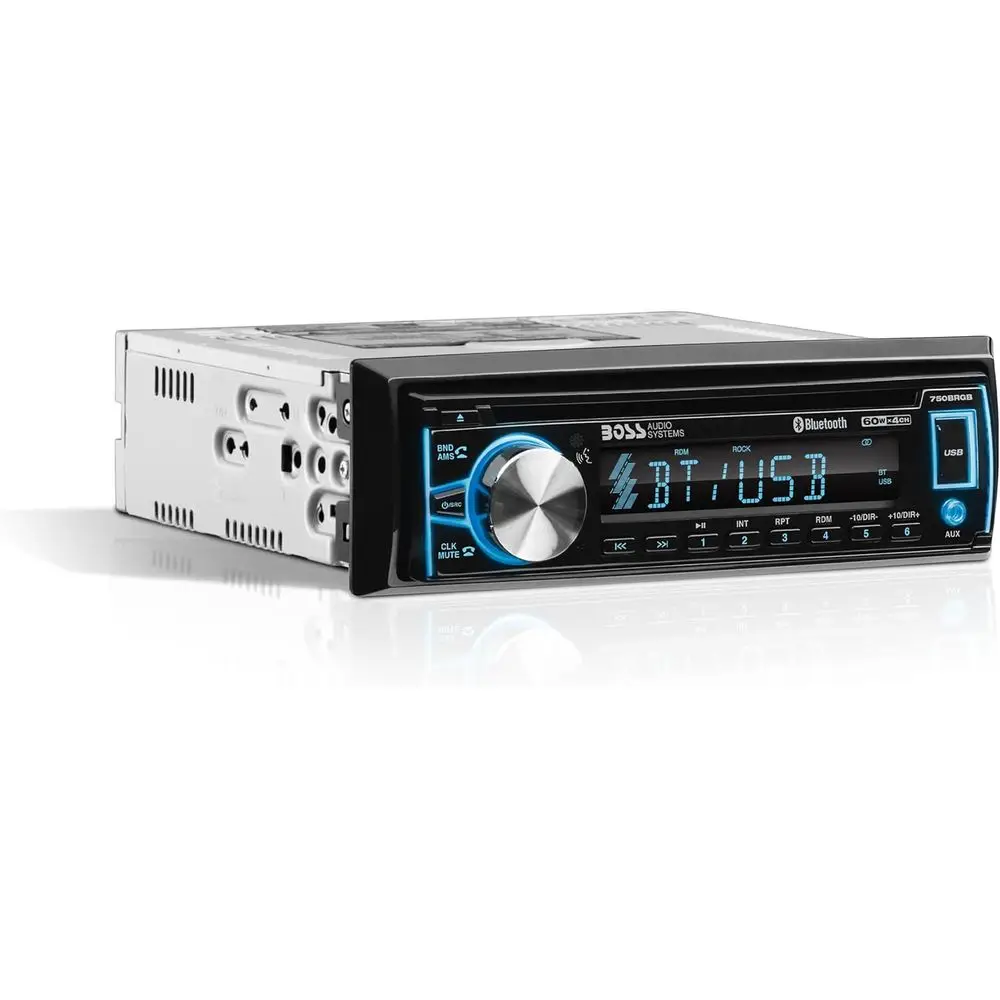 

Автомагнитола 1DIN с Bluetooth, CD-плеером, AM/FM-радио, USB, AUX-входом и многоцветной подсветкой