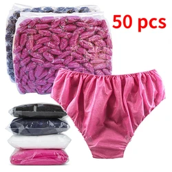 Non Woven Fabric Breathable Disposable Panties for Women Men Business Trips Spa Wash-Free Briefs Menstruation Underwear