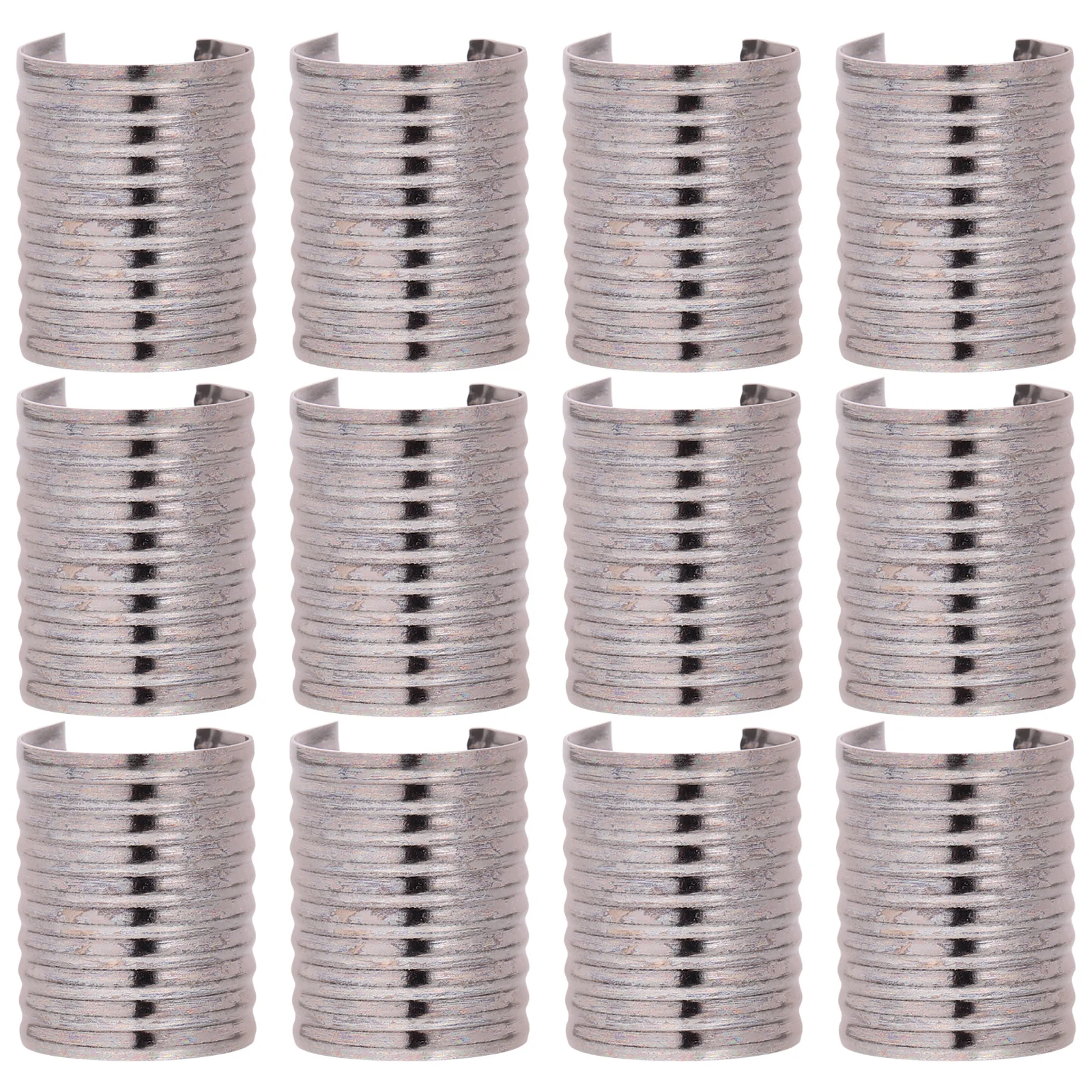 

100 Pcs Rope Clip Buckle Bag Wallet Fastener Jewelry DIY Cylindrical Clamp for Iron Opening Crimp