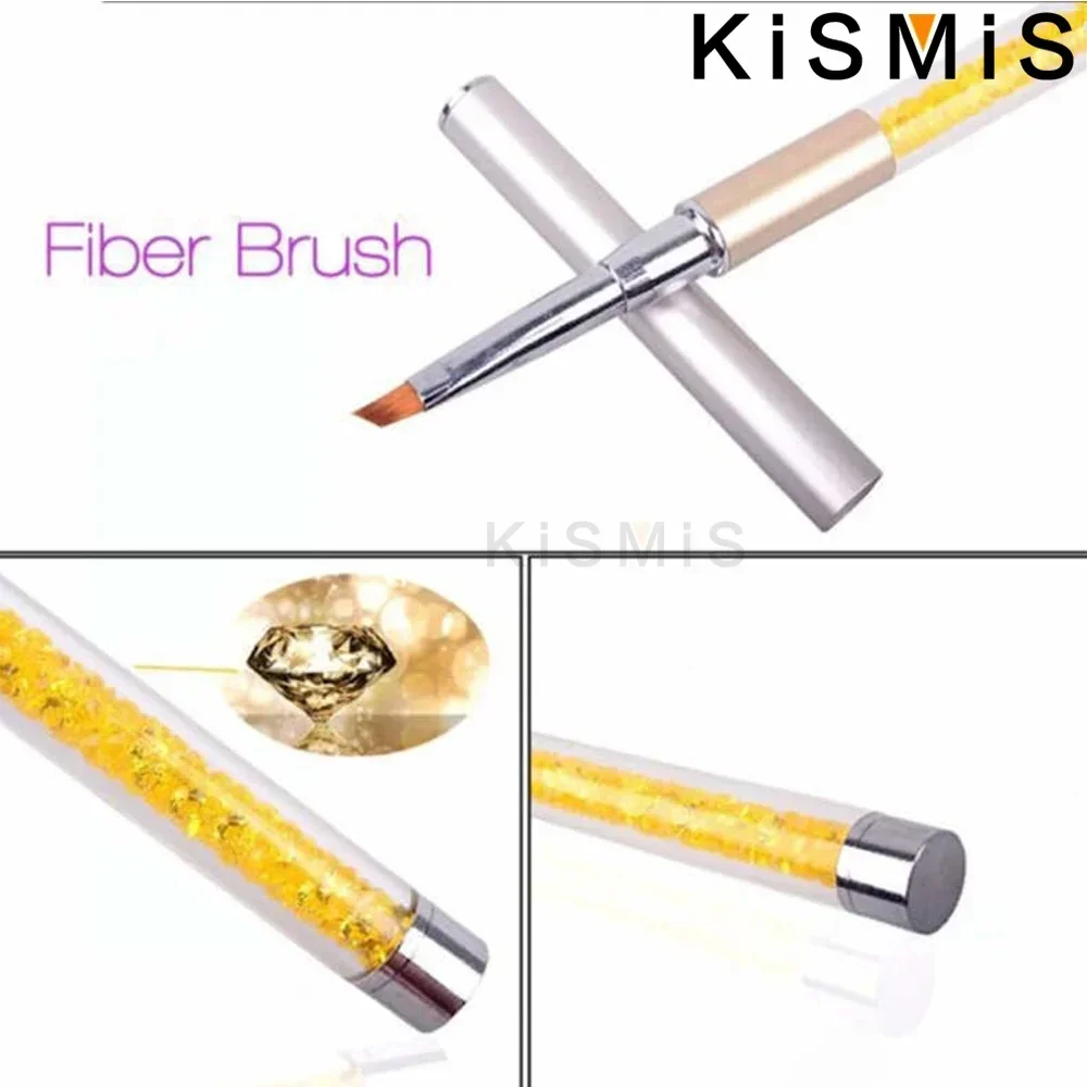 Acrylique Nail Art brosse stylo strass diamant paillettes poignée sculpture poudre Gel liquide manucure outil