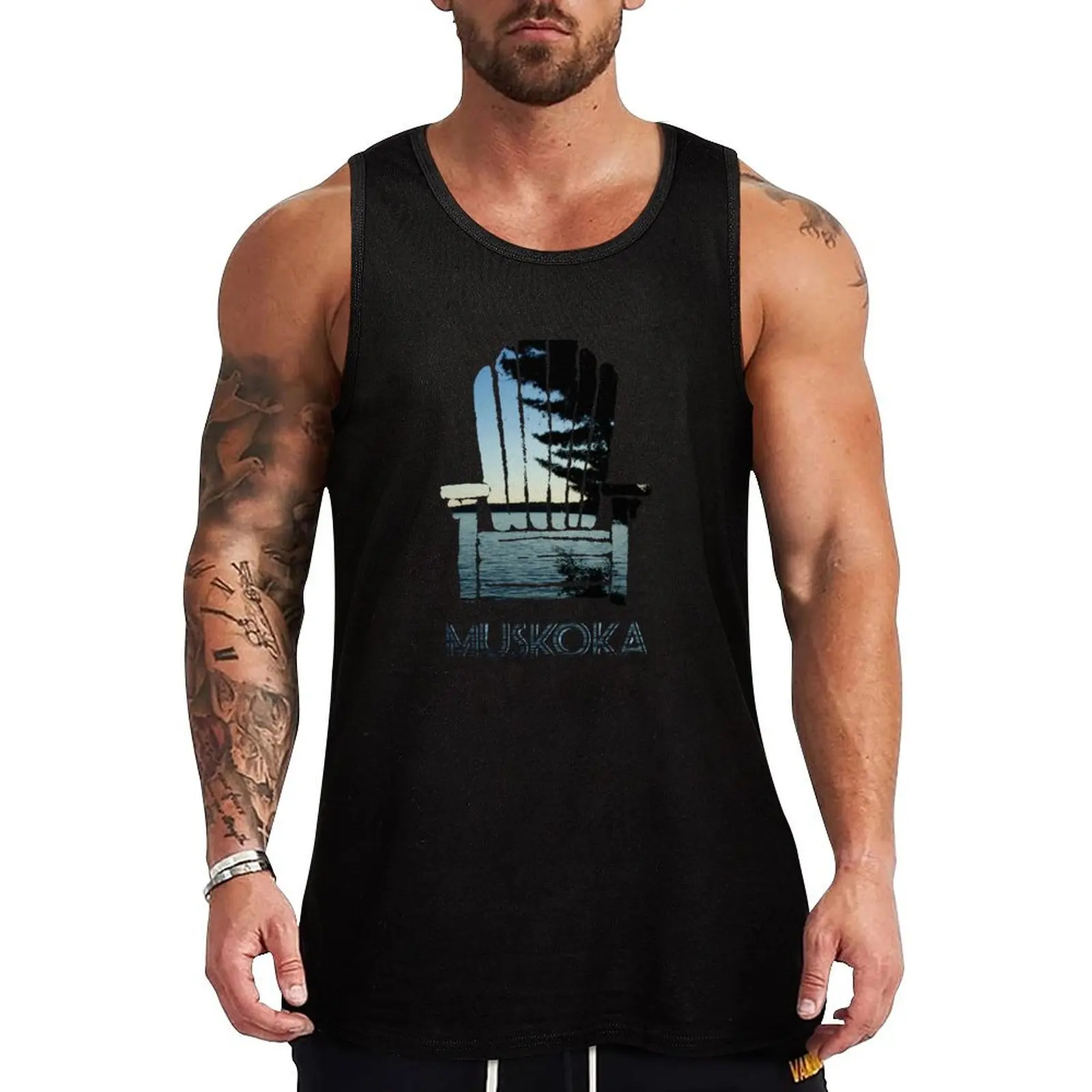 

Muskoka Chair Tank Top sports vest summer clothes Vests