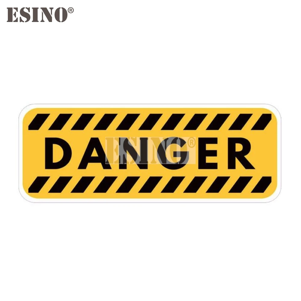 Car Styling Funny Creative Warning  Reminding Attention Danger Decorative PVC Sticker Car Whole Body Vinyl Decal  Car Accessory