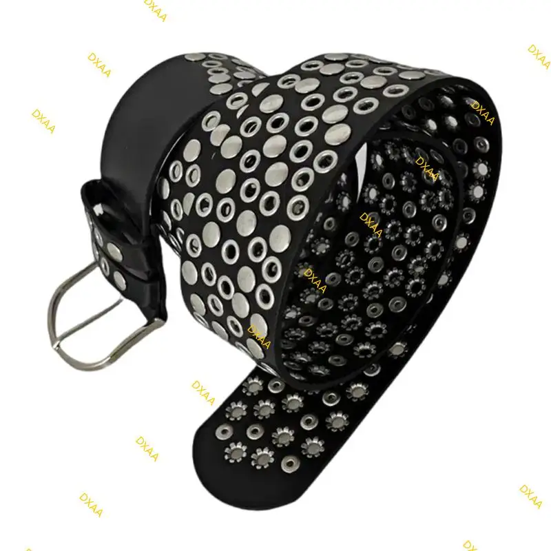 

DXAA Punk Brivet Belted с полными шпильками для мужчин и женщин Классические и прохладные дизайны отлично подходят для уличных