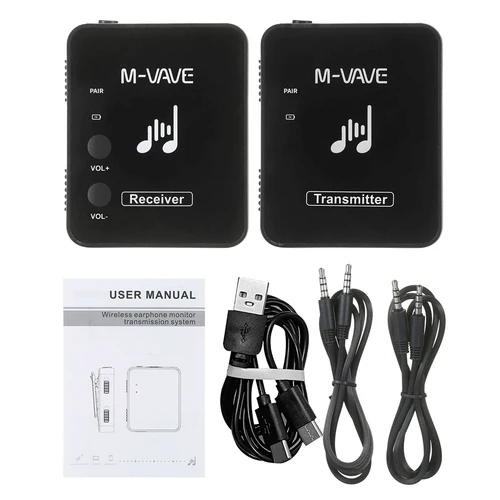 Imagen 2 del producto M-vave M8 Wp-10 2,4G auriculares inalámbricos Monitor transmisor receptor sistema de transmisión Cuvave Musical para Mono estéreo