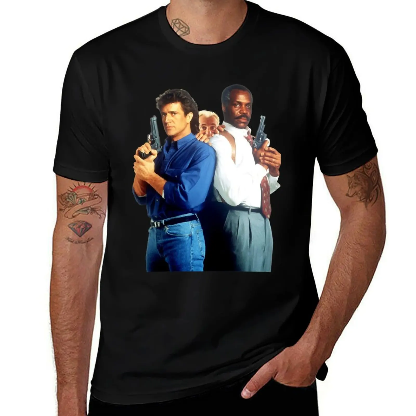 

Action Movie American Police Motivational Lethal Weapon Awesome For Music Fan T-Shirt plus sizes vintage men workout shirt