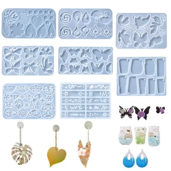 Butterfly Earrings Pendant Silicone Mold Leaf Epoxy Resin Casting Mould for DIY Epoxy Resin Pendant Chrams Jewelry Crafts