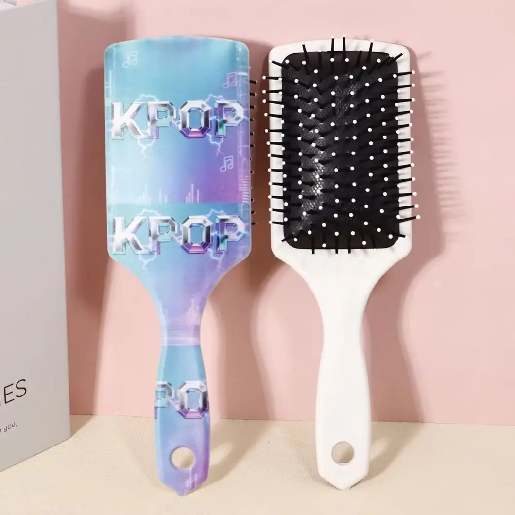 

1pc K-POP Cool Style Air Cushion Comb-Anti static and Anti tangle, Suitable as a Gift for KPOP Fans, Special for real hair wigs