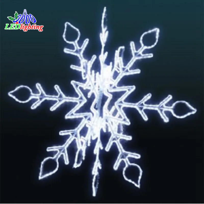 Custom. outdoor decoration 2 layers 3 layers 3D motif light acrylic snowflakes