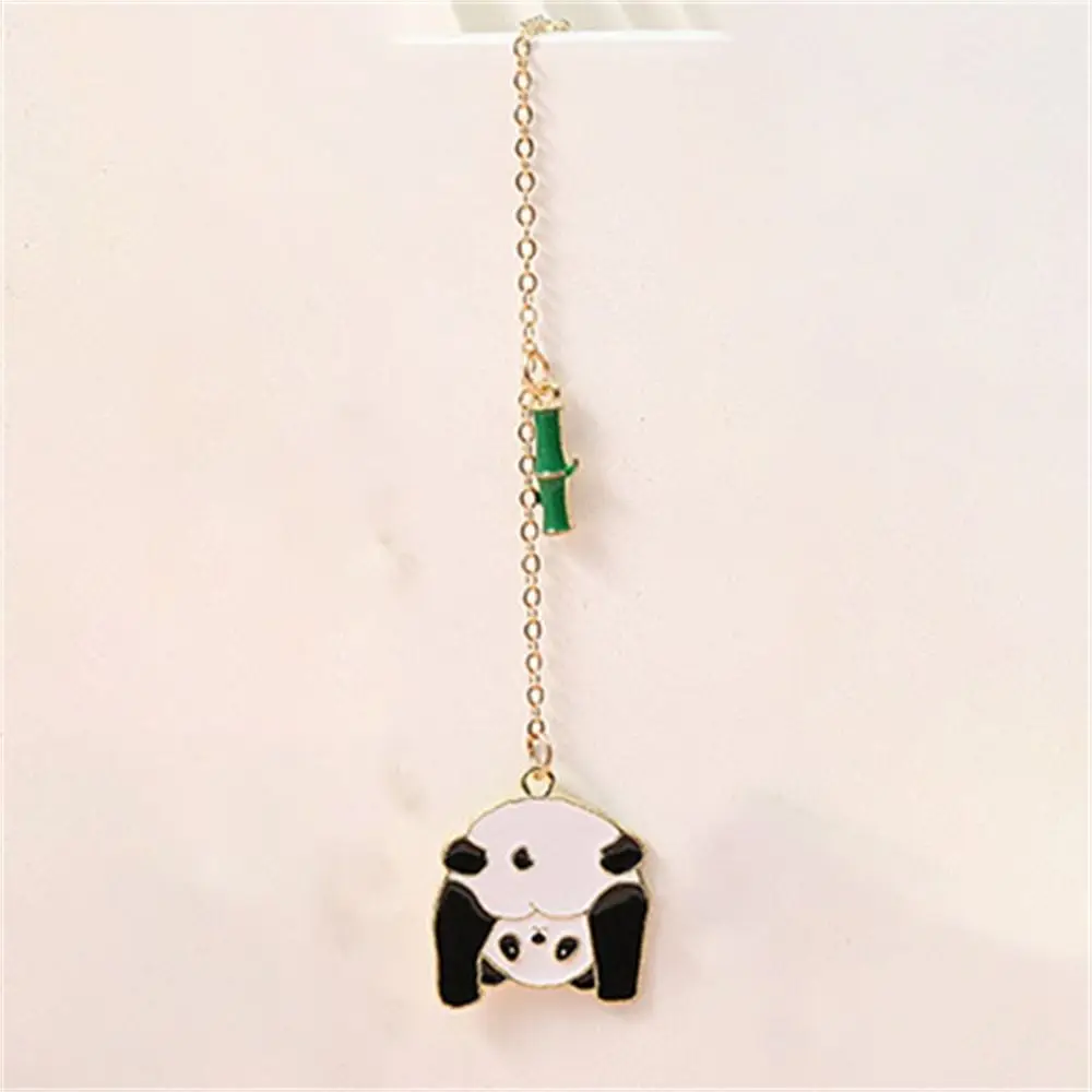 Books Accessories Reading Book mark for Pages for Readers Student Metal Bookmark Panda Bookmark Paper Clip Panda Pendant