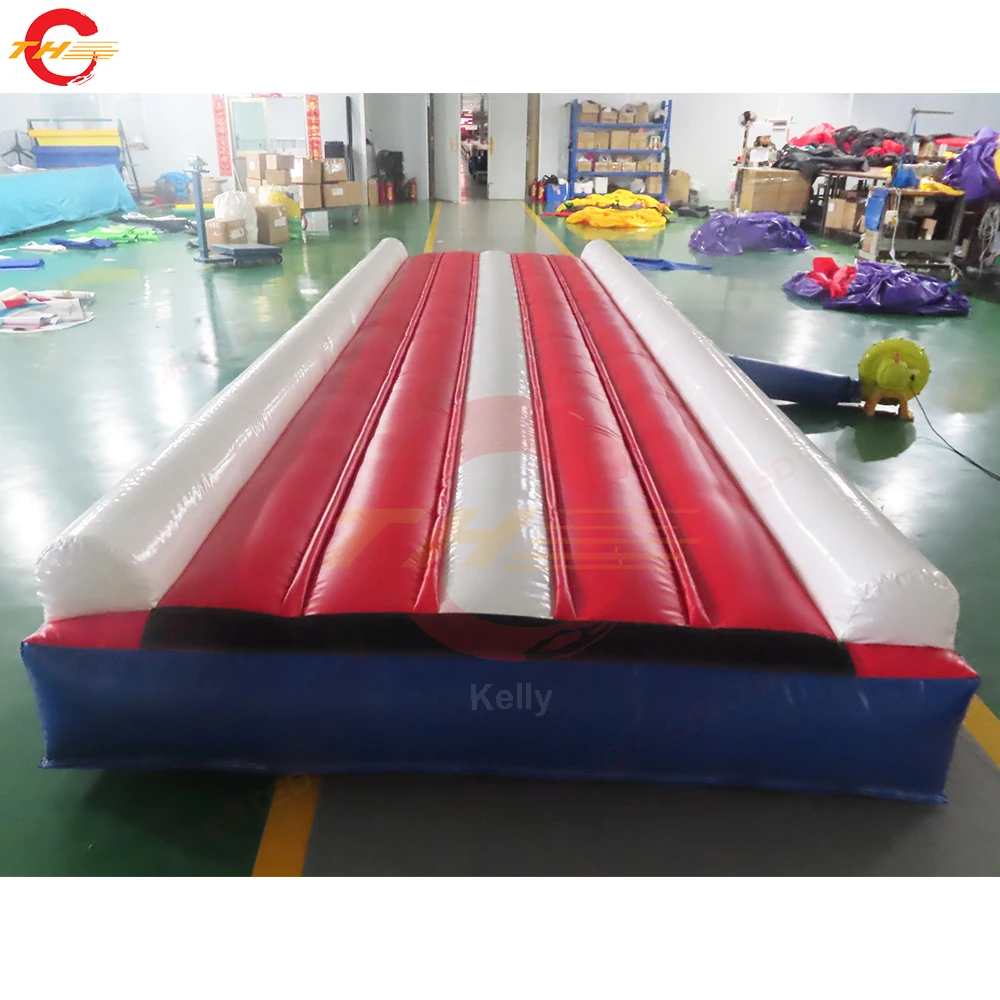 Schnelle Lieferung 6x2m Aufblasbare Airtrack Tumbling Gym Matte PVC Plane Air Track Für Gymnastik